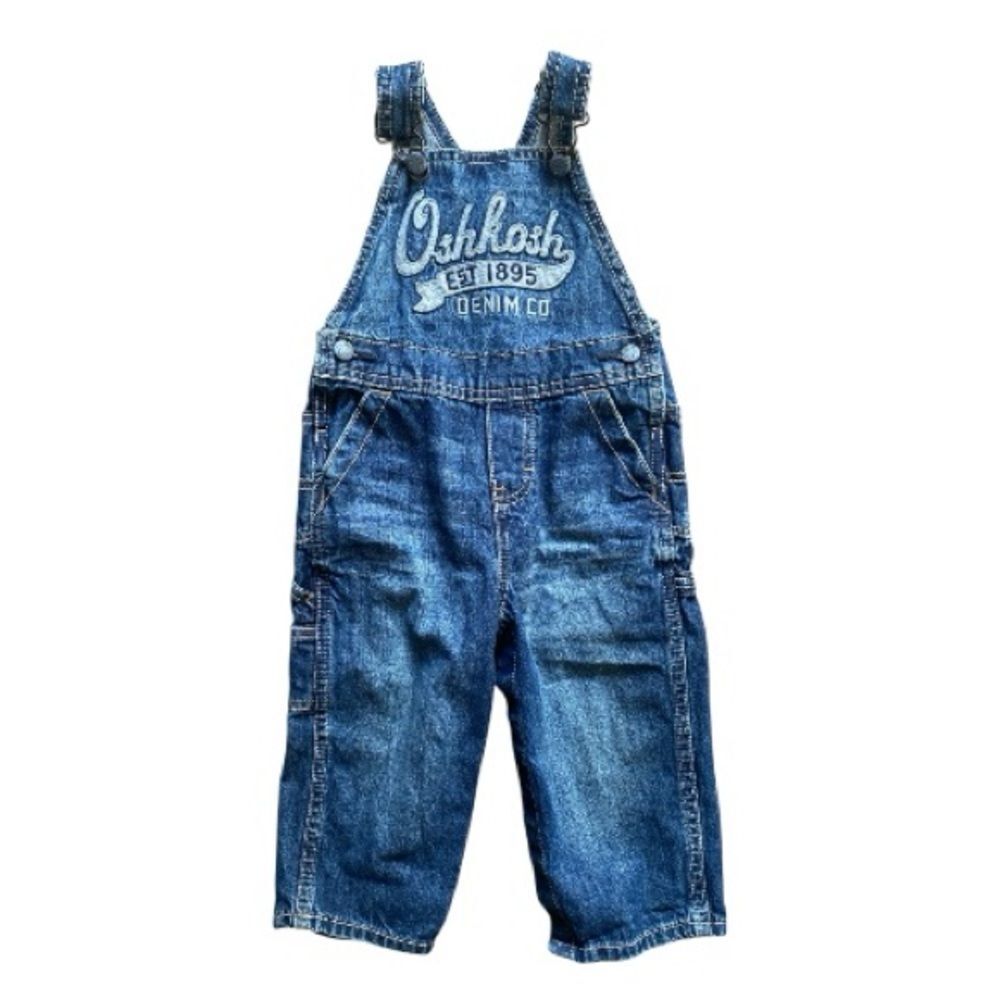 OshKosh B'gosh Blue Denim Overalls 18 Months